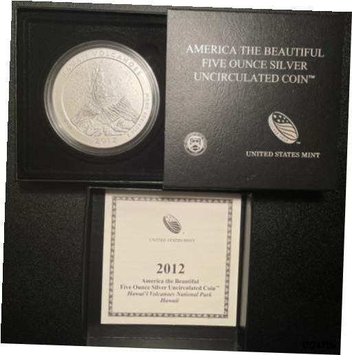 アンティークコイン コイン 金貨 銀貨 [送料無料] 2012 America the Beautiful Hawaii Nat´l Park 5oz Silver Satin Uncirculated Coin