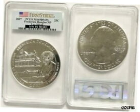【極美品/品質保証書付】 アンティークコイン コイン 金貨 銀貨 [送料無料] 2017 5 oz Silver ATB Frederick Douglas National Site Coin PCGS MS69 DMPL FS
