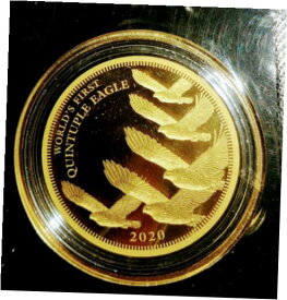 【極美品/品質保証書付】 アンティークコイン コイン 金貨 銀貨 [送料無料] 2020 Cook Islands $5 QUINTUPLE Eagle .999 FINE Gold Coin, Limited EDITION