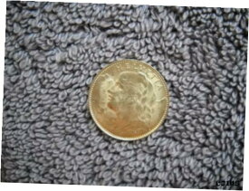 【極美品/品質保証書付】 アンティークコイン コイン 金貨 銀貨 [送料無料] 10 Franc Swiss 1913 B Gold Coin "Helvetia" 3,226g/2, 9g Fine Gold func/AU55#1A-