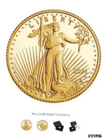【極美品/品質保証書付】 アンティークコイン コイン 金貨 銀貨 [送料無料] American Eagle 2021 One-Tenth Ounce Gold Proof Coin 21EEN (UNOPENED)