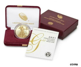 【極美品/品質保証書付】 アンティークコイン 金貨 US Mint One Ounce Proof Gold American Eagle 2021-W 21EB *In Hand* [送料無料] #gof-wr-009999-10386