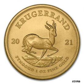 【極美品/品質保証書付】 アンティークコイン 金貨 2021 South Africa 1 oz Gold Krugerrand BU - SKU#225346 [送料無料] #gof-wr-009999-201
