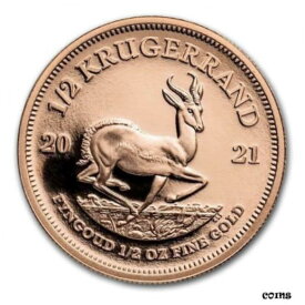 【極美品/品質保証書付】 アンティークコイン 金貨 2021 South Africa 1/2 oz Proof Gold Krugerrand - SKU#229147 [送料無料] #gof-wr-009999-2053
