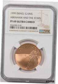 【極美品/品質保証書付】 アンティークコイン 金貨 Israel 1999 10 New Sheqalim gold NGC Proof 69UC Abraham and the stars.0.5oz gold [送料無料] #got-wr-009999-8369