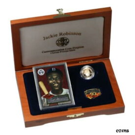 【極美品/品質保証書付】 アンティークコイン コイン 金貨 銀貨 [送料無料] 1997 $5 gold Coin 4-Piece Set JACKIE ROBINSON Pin-Card-Patch "Legacy Set"