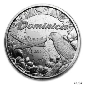 【極美品/品質保証書付】 アンティークコイン コイン 金貨 銀貨 [送料無料] 2019 Dominica 1 oz Silver Sisserou Parrot BU - SKU#197528