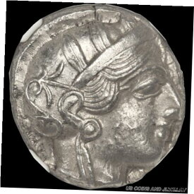 【極美品/品質保証書付】 アンティークコイン 硬貨 Attica, Athens c.440-404BC obvAthena rvOwl AR Tetradrachms NGC AU 4/5 4/5 [送料無料] #oot-wr-010032-427