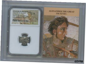 【極美品/品質保証書付】 アンティークコイン コイン 金貨 銀貨 [送料無料] Alexander III The Great 336-323 BC Posthumous Drachm NGC F12 Story Vault
