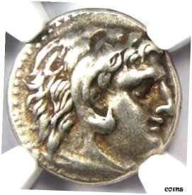 【極美品/品質保証書付】 アンティークコイン コイン 金貨 銀貨 [送料無料] Alexander the Great AR Drachm Zeus Greek Macedon Coin 336-323 BC - NGC Choice VF