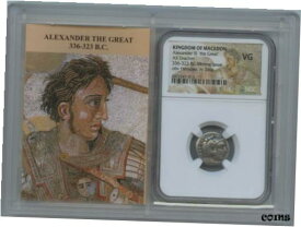 【極美品/品質保証書付】 アンティークコイン コイン 金貨 銀貨 [送料無料] Alexander III The Great 336-323 BC Lifetime AR Drachm NGC VG 10 Story Vault