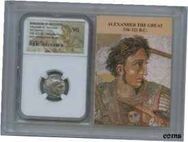 【極美品/品質保証書付】 アンティークコイン コイン 金貨 銀貨 [送料無料] Alexander III The Great 336-323 BC Posthumous Drachm NGC VG 10 Story Vault
