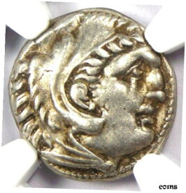 【極美品/品質保証書付】 アンティークコイン コイン 金貨 銀貨 [送料無料] Alexander the Great AR Drachm Zeus Greek Macedon Coin 336-323 BC - NGC Choice VF