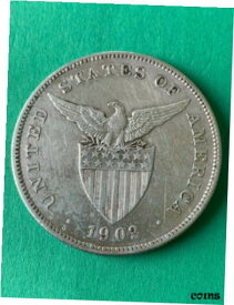 【極美品/品質保証書付】 アンティークコイン コイン 金貨 銀貨 [送料無料] US PHILIPPINES ONE PESO 1903-S #623