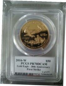 【極美品/品質保証書付】 アンティークコイン 金貨 2016 $50 Gold Eagle PR70DCAM Moy 1 of 377 [送料無料] #gof-wr-010166-479