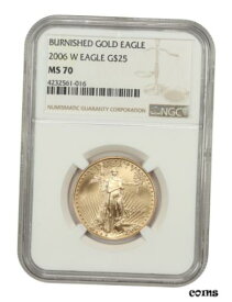 【極美品/品質保証書付】 アンティークコイン 金貨 2006-W Gold Eagle $25 NGC MS70 (Burnished) 1/2 oz Gold - American Gold Eagle AGE [送料無料] #got-wr-010168-242