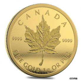 【極美品/品質保証書付】 アンティークコイン コイン 金貨 銀貨 [送料無料] 2022 CANADA 50c MAPLEGRAM One Fine Gram Gold Maple Leaf Coin in Certified Card