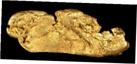 【極美品/品質保証書付】 アンティークコイン コイン 金貨 銀貨 [送料無料] Dendritic Leaf Gold Nugget Calif. Alaska Natural 1.04gr 16.27mm x 6.20mm x 1.82