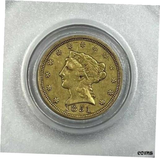 アンティークコイン コイン 金貨 銀貨 [送料無料] 1851 $2.5 Liberty Gold Coin.!のサムネイル
