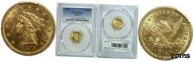 【極美品/品質保証書付】 アンティークコイン 金貨 1873 $2.50 Gold Coin PCGS MS-63 Open 3 [送料無料] #gct-wr-010175-3649