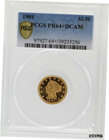 【極美品/品質保証書付】 アンティークコイン 金貨 1901 Gold $2.50 Liberty Head Quarter Eagle PCGS PR64 + DCAM Proof Coin - JJ895 [送料無料] #gct-wr-010193-2668