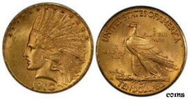【極美品/品質保証書付】 アンティークコイン 硬貨 1910-D AV $10, Eagle. PCGS MS63. Saint-Gaudens Denver IGWT KM 130. [送料無料] #oot-wr-010193-3751