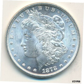【極美品/品質保証書付】 アンティークコイン コイン 金貨 銀貨 [送料無料] 1878 MORGAN SILVER DOLLAR-7 TF REVERSE OF 1879-UNCIRCULATED-SHIPS FREE! INV:2