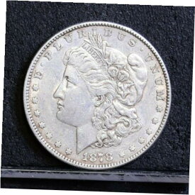 【極美品/品質保証書付】 アンティークコイン コイン 金貨 銀貨 [送料無料] 1878 Morgan Dollar - 7TF, Rev 78 - AU Details (#41976)
