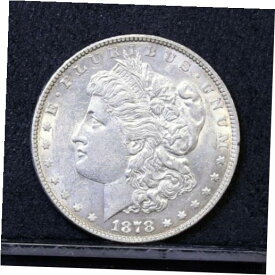 【極美品/品質保証書付】 アンティークコイン コイン 金貨 銀貨 [送料無料] 1878 Morgan Dollar - 7TF, Rev 78 - Unc (#41978)