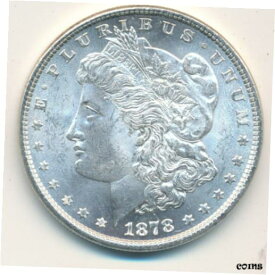【極美品/品質保証書付】 アンティークコイン コイン 金貨 銀貨 [送料無料] 1878 MORGAN SILVER DOLLAR-7 TF REVERSE OF 1879-UNCIRCULATED-SHIPS FREE! INV:4