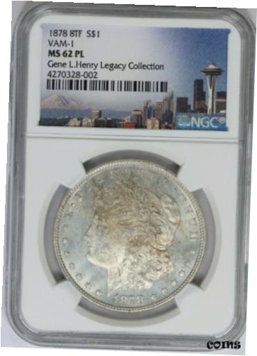 アンティークコイン コイン 金貨 銀貨 [送料無料] 1878 8TF $1 NGC