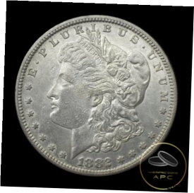 【極美品/品質保証書付】 アンティークコイン コイン 金貨 銀貨 [送料無料] 1882 S Morgan Dollar~90% Silver~BU~ Brilliant Uncirculated Original Patina~