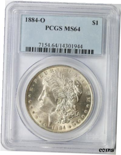 アンティークコイン コイン 金貨 銀貨 [送料無料] 1884-O Morgan Silver Dollar $1 PCGS MS64のサムネイル