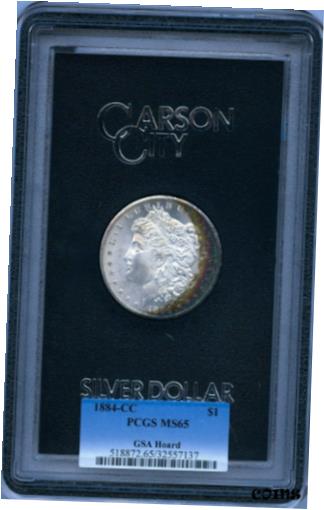 アンティークコイン コイン 金貨 銀貨 [送料無料] 1884-CC Morgan Silver Dollar GSA PCGS MS-65