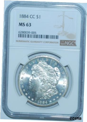 アンティークコイン コイン 金貨 銀貨 [送料無料] 1884 CC NGC MS63