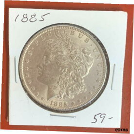 【極美品/品質保証書付】 アンティークコイン コイン 金貨 銀貨 [送料無料] 1885 HIGHER GRADE MORGAN SILVER DOLLAR