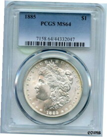 【極美品/品質保証書付】 アンティークコイン コイン 金貨 銀貨 [送料無料] 1885 Morgan Silver Dollar PCGS MS64 Certified - Philadelphia Mint - BT822
