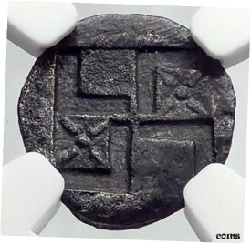 【極美品/品質保証書付】 アンティークコイン 銀貨 PANTIKAPAION Black Sea Bosporus RARE R2 Ancient Silver Greek Coin NGC XF i60125 [送料無料] #sct-wr-010343-17