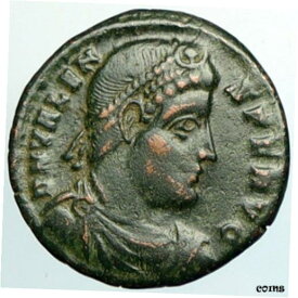 【極美品/品質保証書付】 アンティークコイン コイン 金貨 銀貨 [送料無料] VALENS Ancient OLD 364 AD Eastern Roman Empire CHRISTIAN CHI-RO Coin i102212