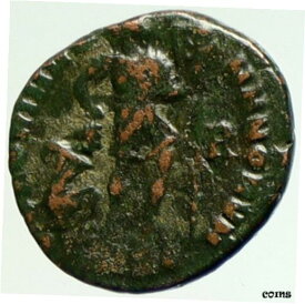 【極美品/品質保証書付】 アンティークコイン コイン 金貨 銀貨 [送料無料] VALENS Ancient OLD 364 AD Eastern Roman Empire CHRISTIAN CHI-RO Coin i104304