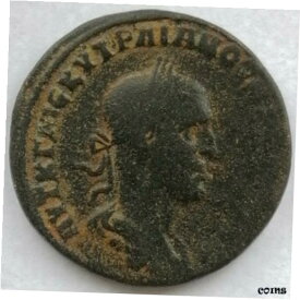 【極美品/品質保証書付】 アンティークコイン コイン 金貨 銀貨 [送料無料] Scarce Roman Bronze Sestiritus Trebonianus Gallus, Tyche,Temple 251-253 AD