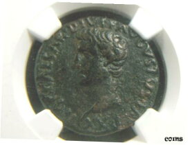 【極美品/品質保証書付】 アンティークコイン 硬貨 Ebora Spain, AE As of Roman Emperor Augustus, 27 BC to 14 AD NGC VF [送料無料] #oot-wr-010358-1171