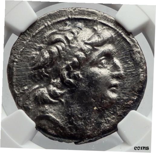 アンティークコイン 銀貨 Antiochos VII SELEUKID Ariarathes VII Tetradrachm Silver Greek Coin NGC i60184 [送料無料] #sct-wr-010427-138