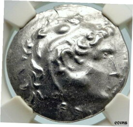 【極美品/品質保証書付】 アンティークコイン 銀貨 KABYLE KAVAROS THRACE King Silver Tetradrachm Greek Coin HERCULES NGC i86652 [送料無料] #sct-wr-010427-246