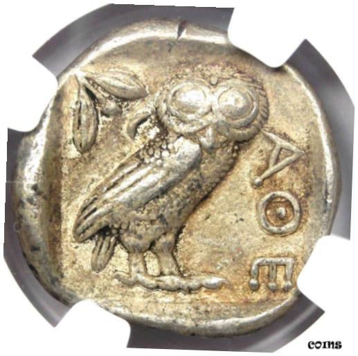 アンティークコイン 銀貨 Ancient Athens Greece Athena Owl Tetradrachm Silver Coin 440 BC - NGC Choice VF [送料無料] #sct-wr-010427-360のサムネイル