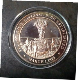 【極美品/品質保証書付】 アンティークコイン コイン 金貨 銀貨 [送料無料] Yellowstone National Park Established March 1, 1872 Medal (LB290) Franklin Mint