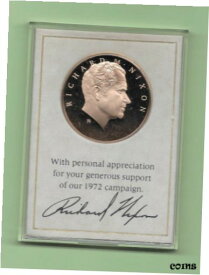 【極美品/品質保証書付】 アンティークコイン コイン 金貨 銀貨 [送料無料] 1972 Republican Presidential Campaign Medal