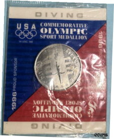 【極美品/品質保証書付】 アンティークコイン コイン 金貨 銀貨 [送料無料] 1996 Pair of Atlanta Olympics Commemorative Sport Medallions Diving & Yachting