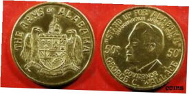 【極美品/品質保証書付】 アンティークコイン コイン 金貨 銀貨 [送料無料] 1963 Gov George Wallace Alabama inauguration - 1.5 inch Aluminum medal stk#k150