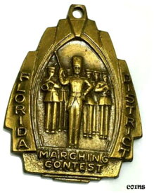 【極美品/品質保証書付】 アンティークコイン コイン 金貨 銀貨 [送料無料] Vintage Dieges & Clust New York Rare Medal Marching Contest Florida District